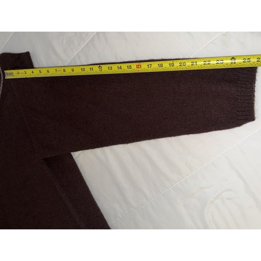 VTG Oxford Fulham Wool Pullover Men Extra Large Brown Sweater - Picture 6 of 6